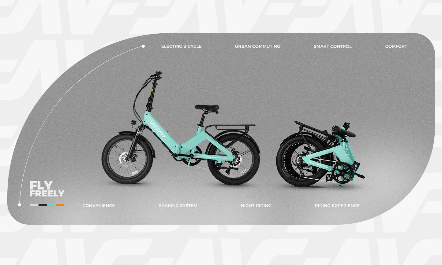 Veefa F1 Portable Folding E-Bike