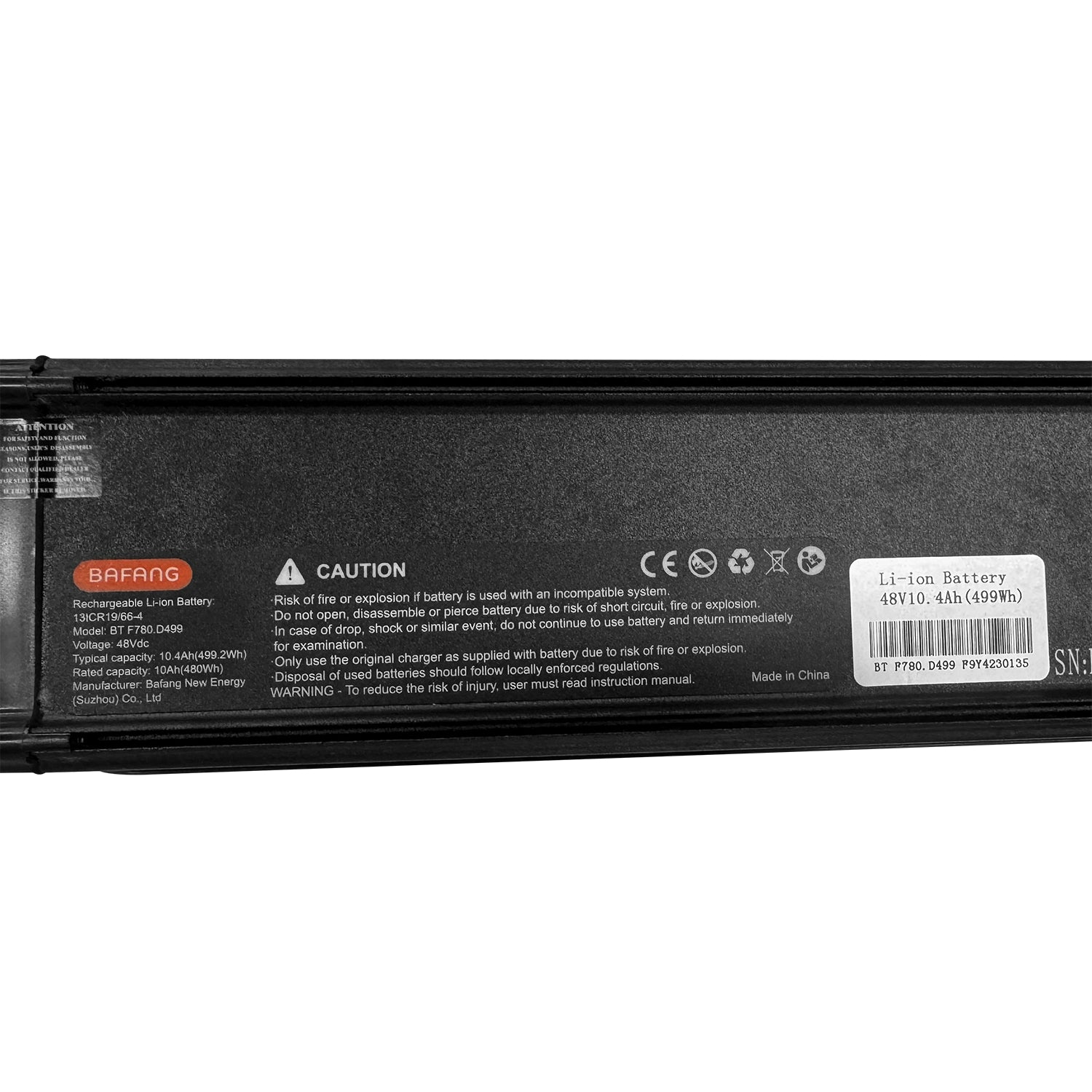 48V 10.4AH Battery For Veefa X2 and M2 City Series Commuter Electric Bikes