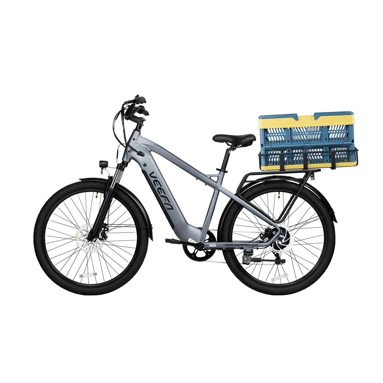 Veefa Foldable Rear Basket for all Veefa Electric Bicycles#color_blue