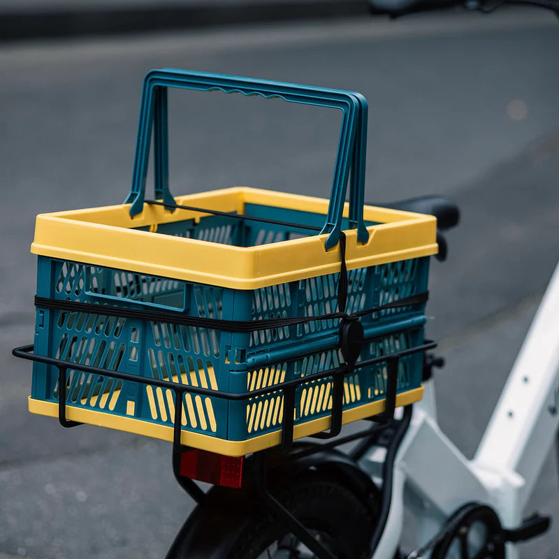Rear Foldable Basket for All VEEFA Electric Bikes#option_Rear Basket (Blue)