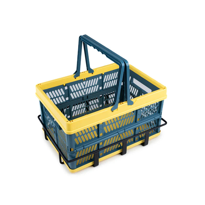 Rear Foldable Basket for All VEEFA Electric Bikes#option_Rear Basket (Blue)