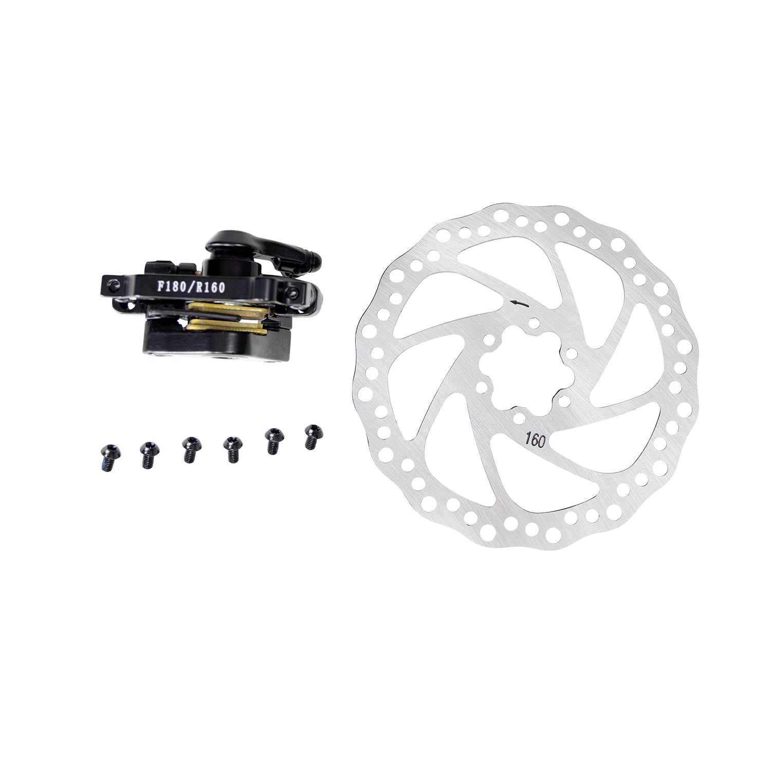 Bicycle Rear Brake Rotor 160mm Disc & Caliper for VEEFA F1 Folding Electric Bike