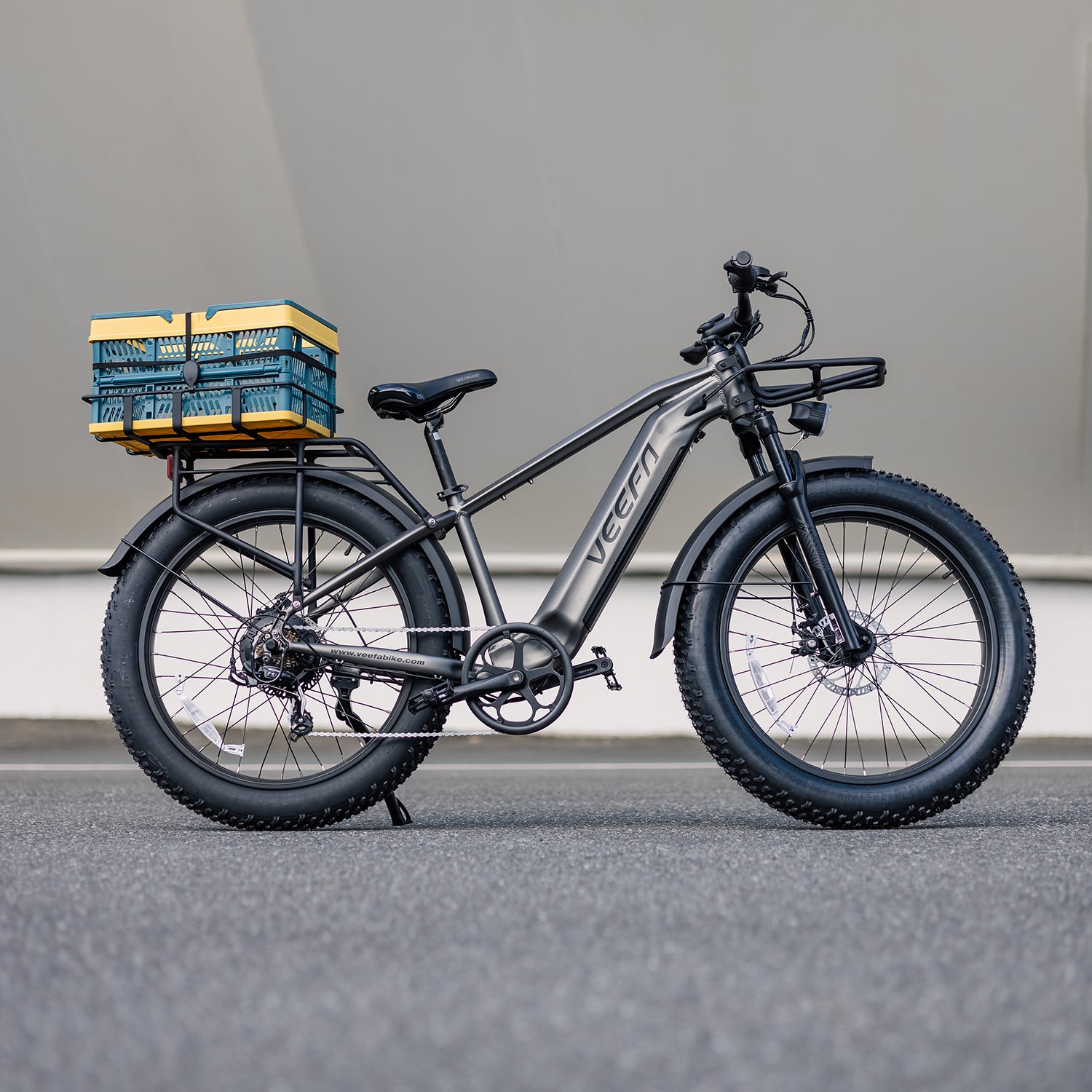 Front and Rear Baskets for All VEEFA Electric Bikes#option_Front + Rear Basket (Blue)