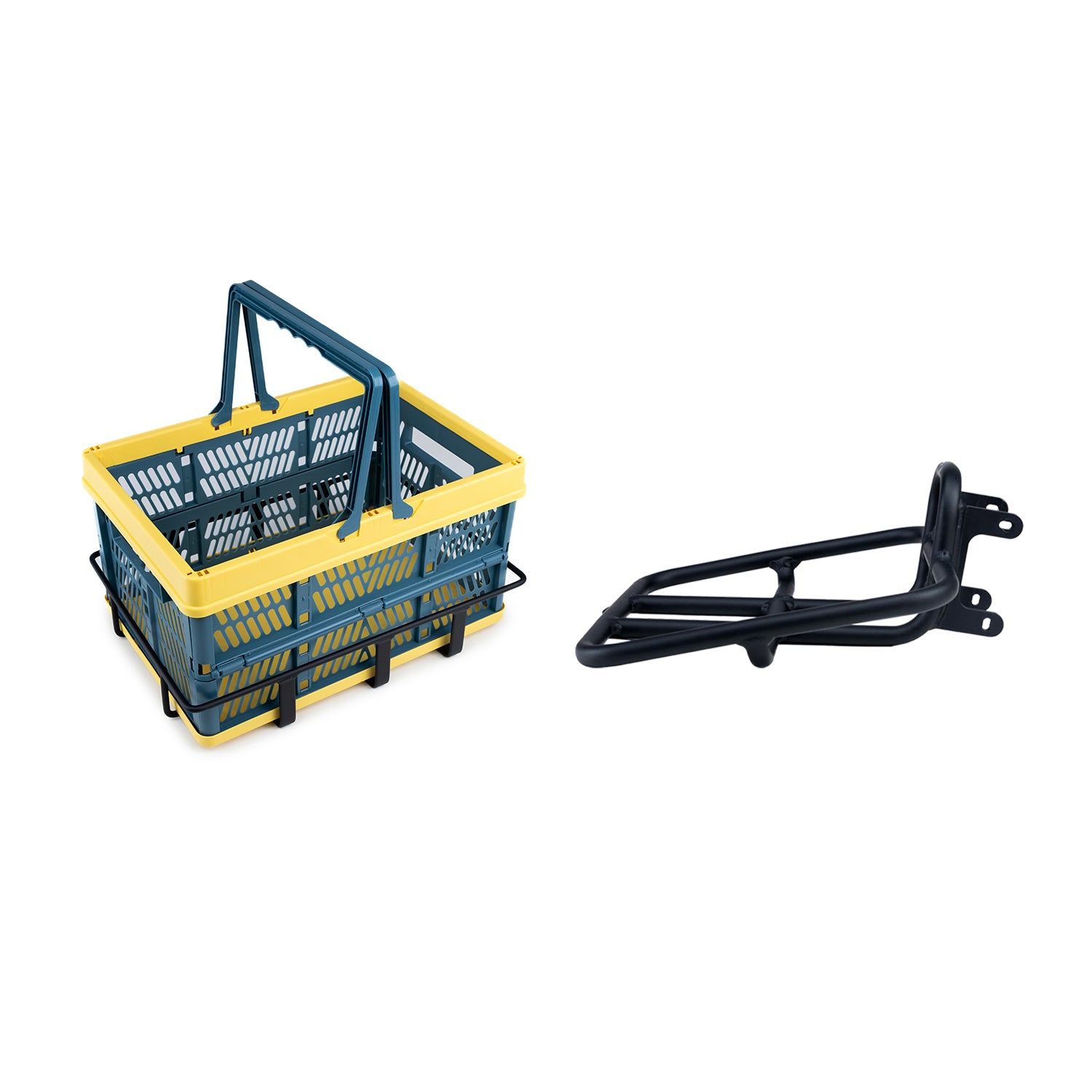 Front and Rear Baskets for All VEEFA Electric Bikes#option_Front + Rear Basket (Blue)