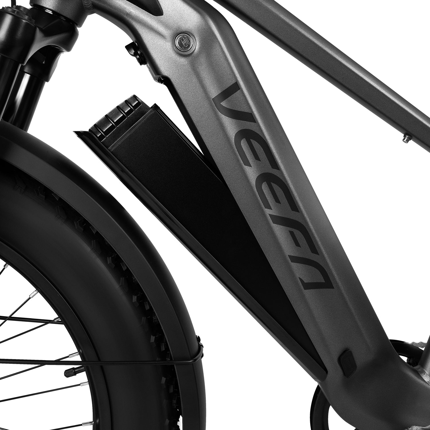 Veefa Electric Bicycles E1 Fat Tire Step-Over Electric Bike#color_dark gray
