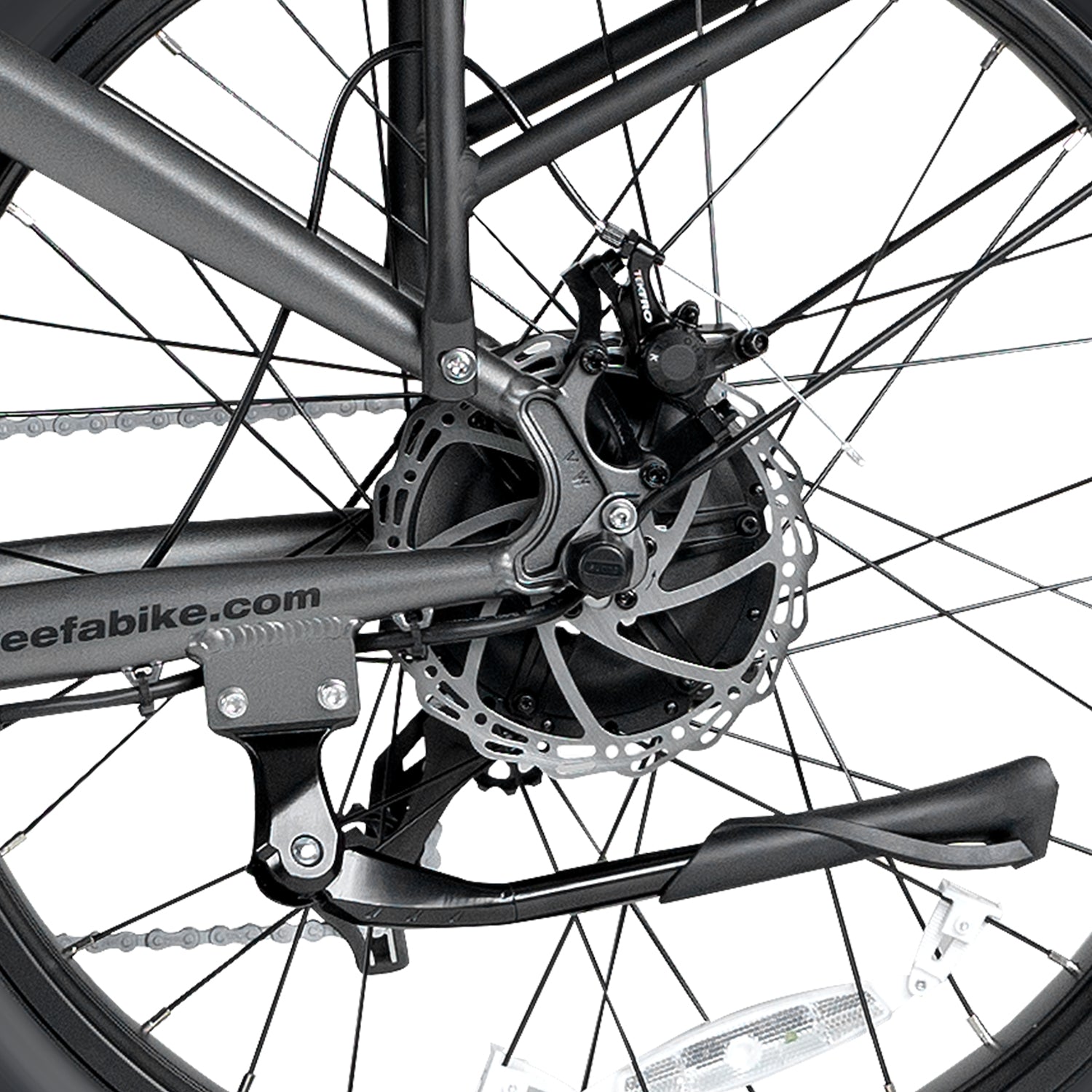 Veefa Electric Bicycles E1 Fat Tire Step-Over Electric Bike#color_dark gray