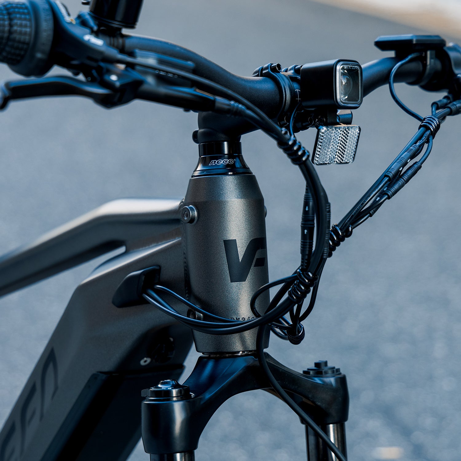 Veefa Electric Bicycles E1 Fat Tire Step-Over Electric Bike#color_dark gray