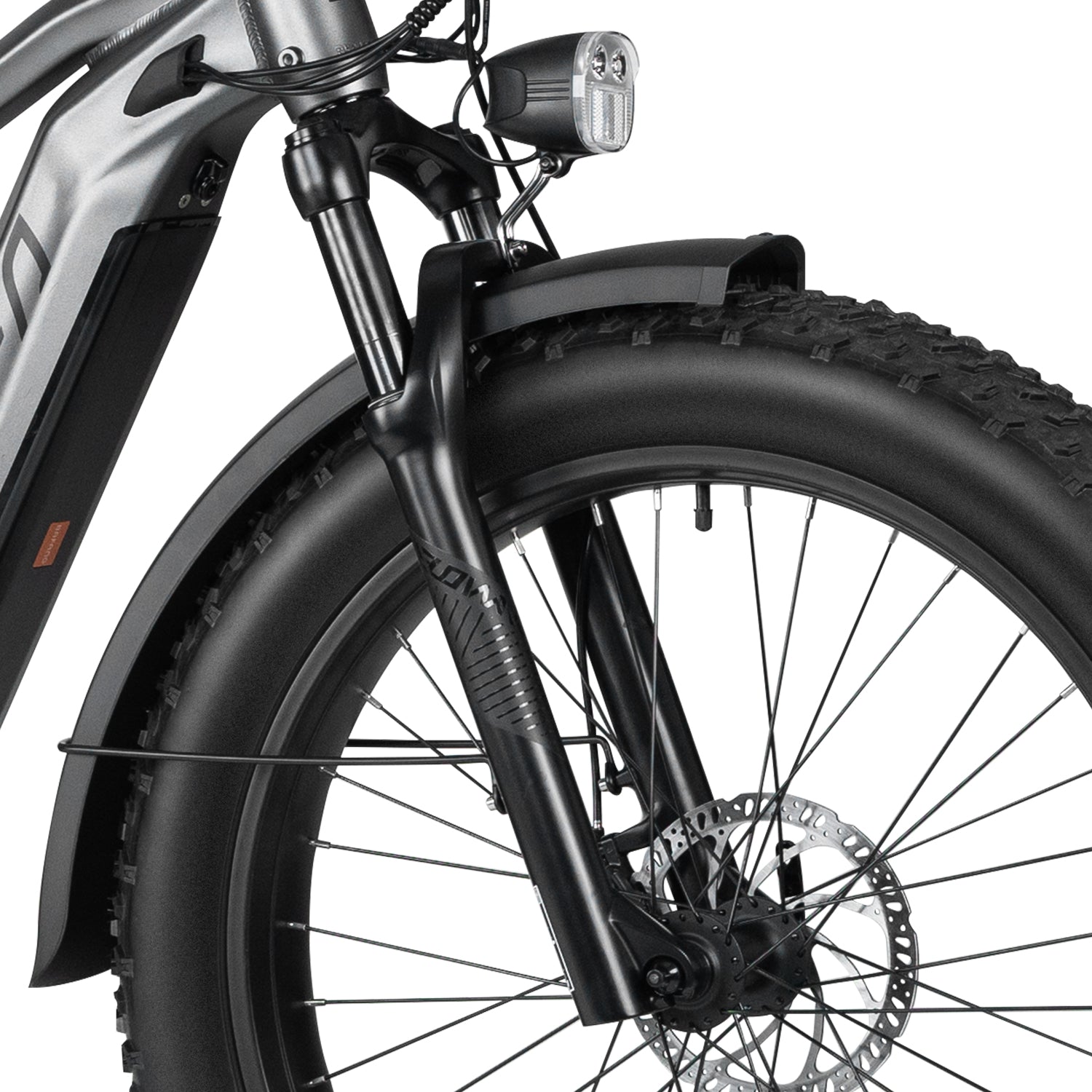 Veefa Electric Bicycles E1 Fat Tire Step-Over Electric Bike#color_dark gray