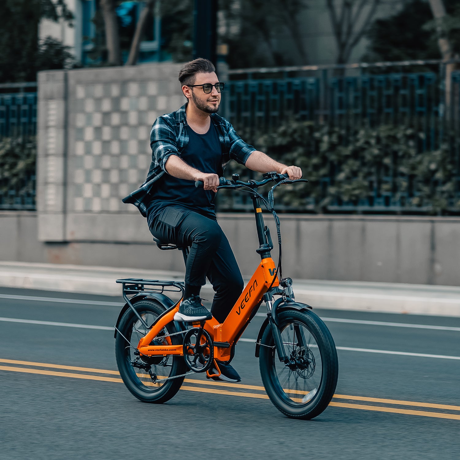 Veefa Electric Bicycles F1 Folding Electric Bike#color_orange