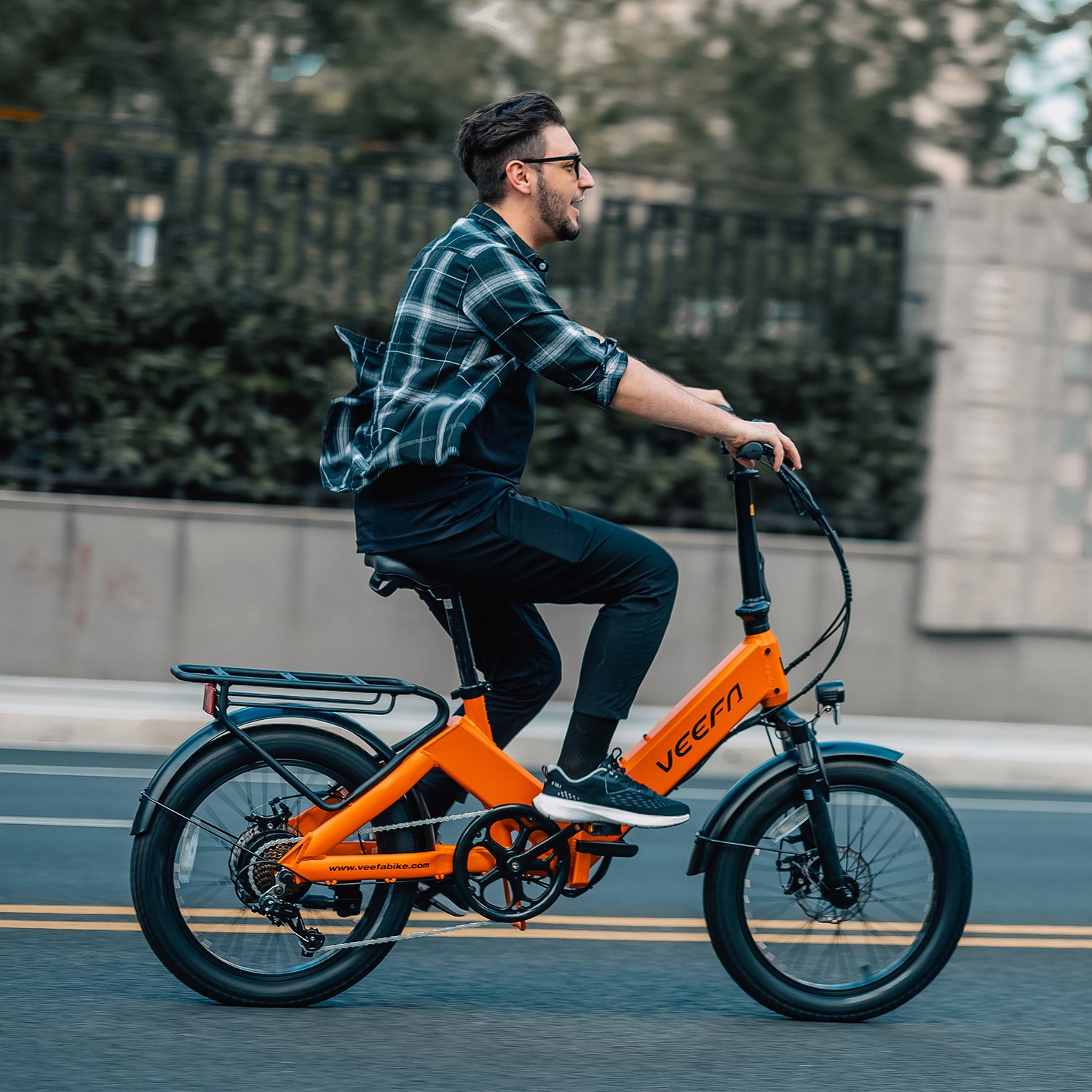 Veefa Electric Bicycles F1 Folding Electric Bike#color_orange