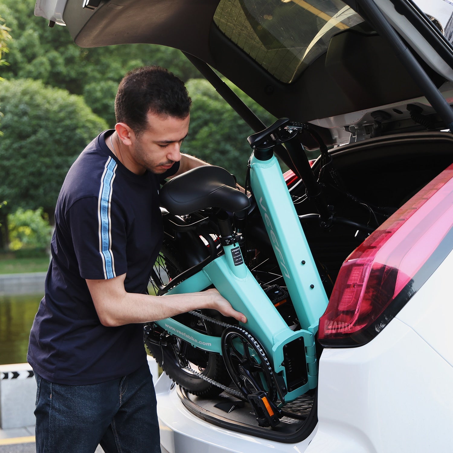 Veefa Electric Bicycles F1 Folding Electric Bike#color_blue