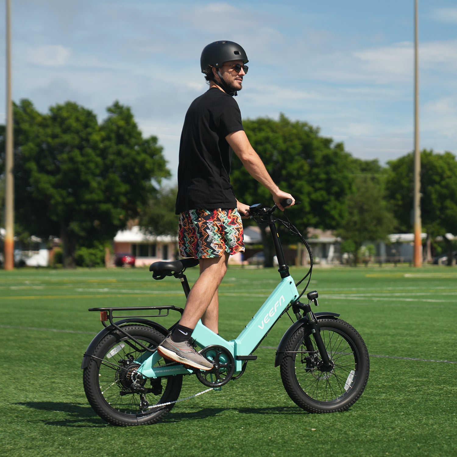 Veefa Electric Bicycles F1 Folding Electric Bike#color_blue