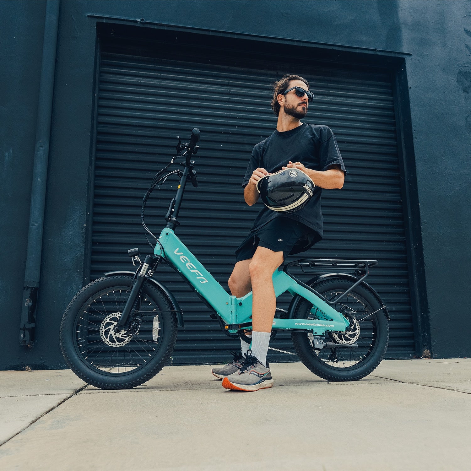 Veefa Electric Bicycles F1 Folding Electric Bike#color_blue