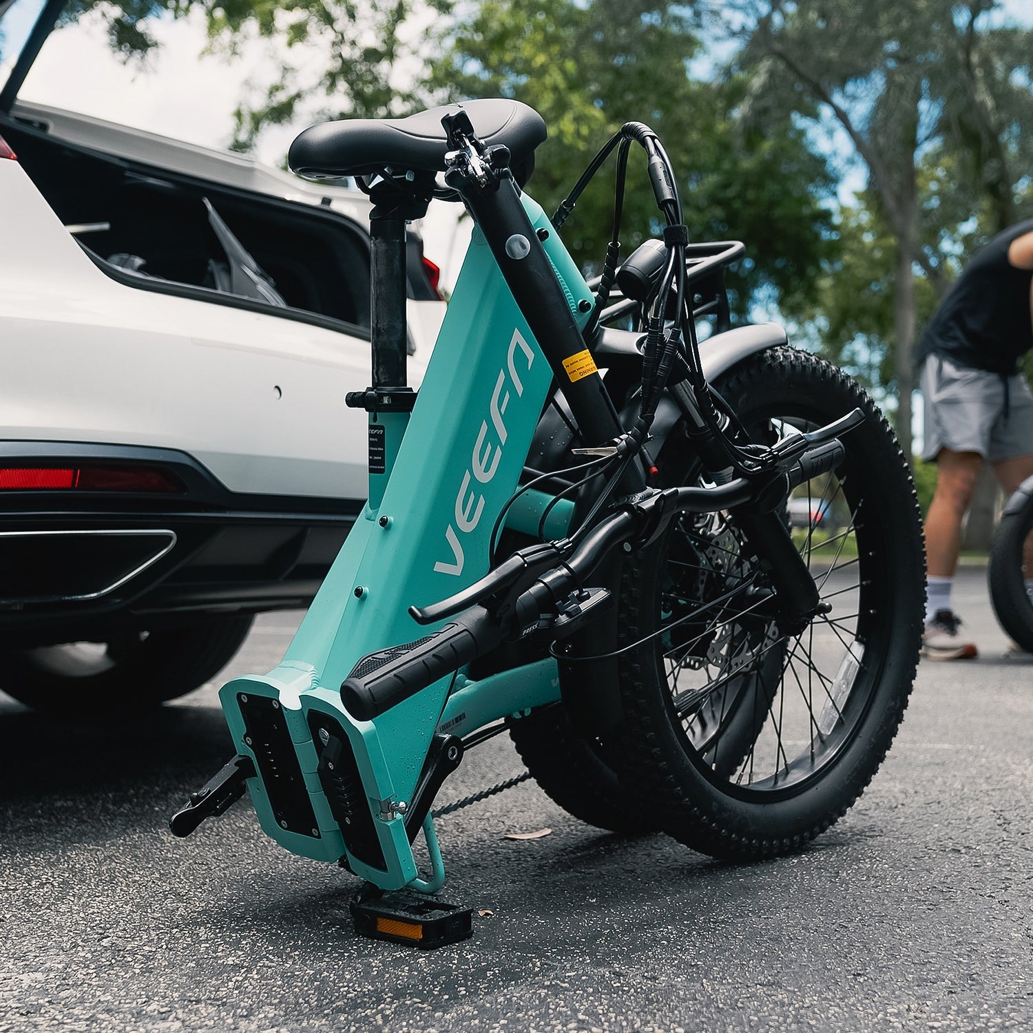 Veefa Electric Bicycles F1 Folding Electric Bike#color_blue