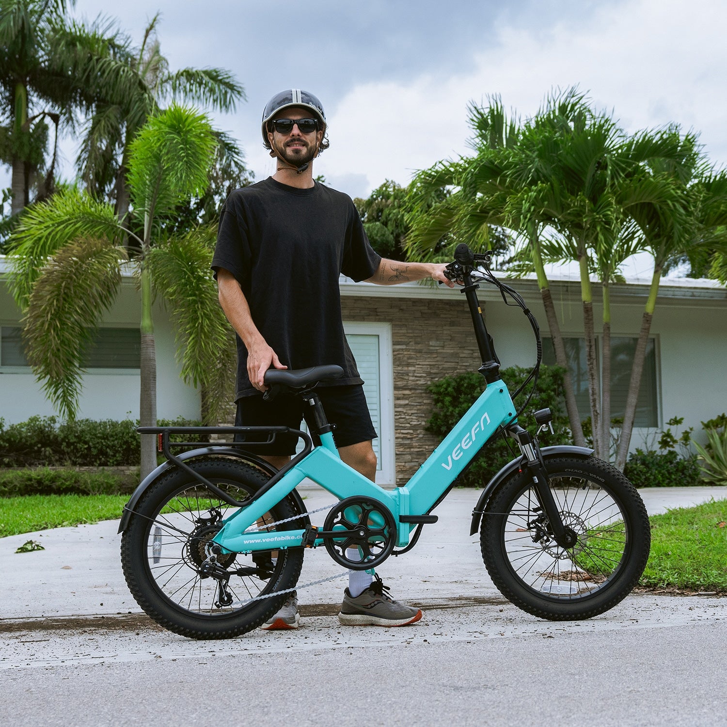 Veefa Electric Bicycles F1 Folding Electric Bike#color_blue