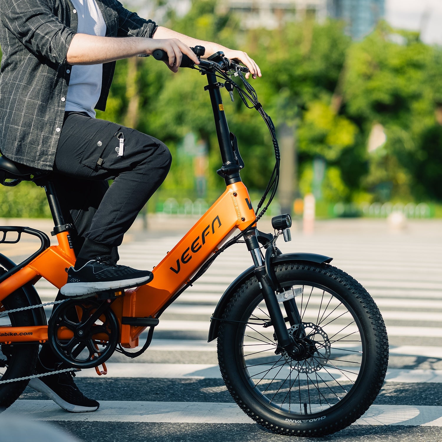 Veefa Electric Bicycles F1 Folding Electric Bike#color_orange