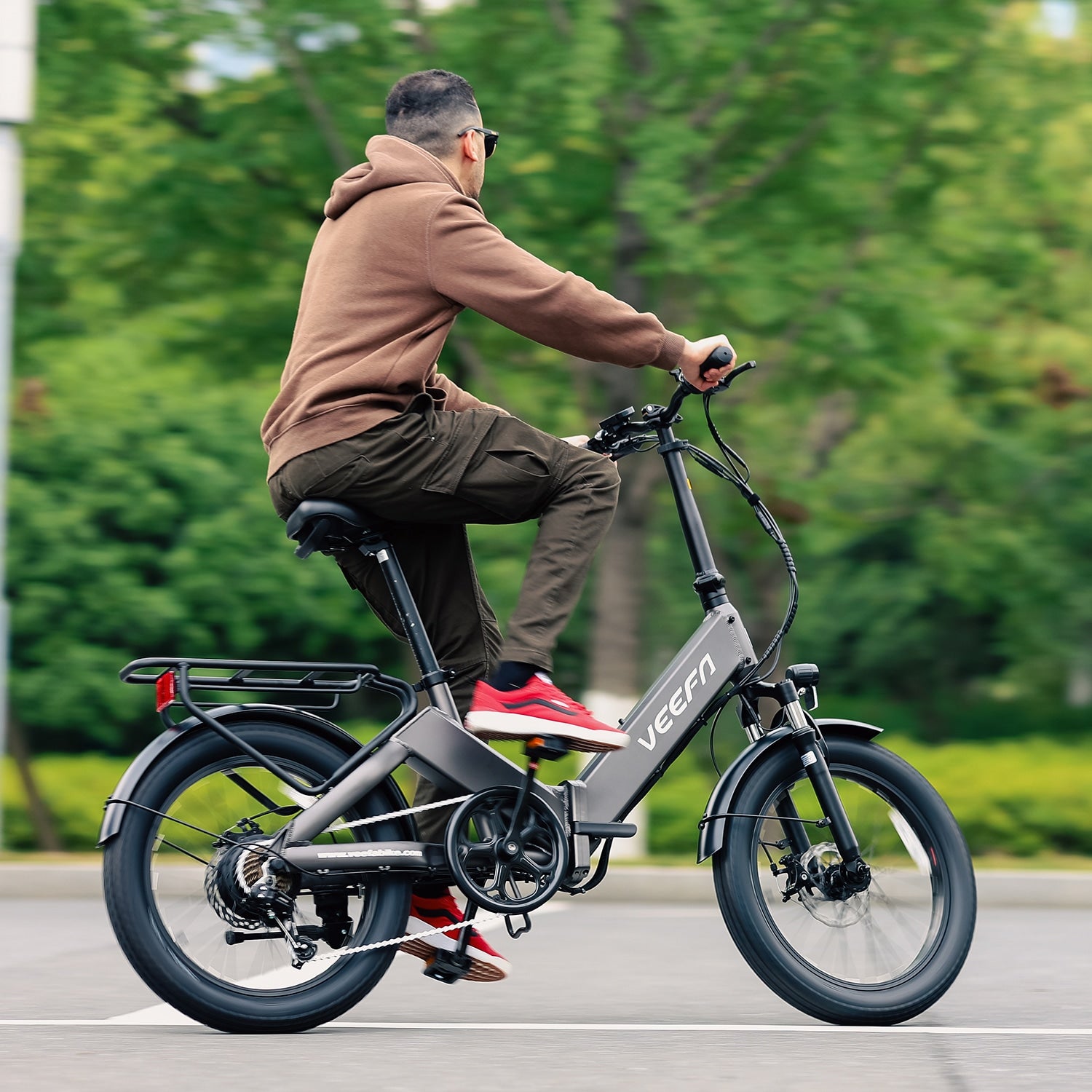 Veefa Electric Bicycles F1 Folding Electric Bike#color_gray