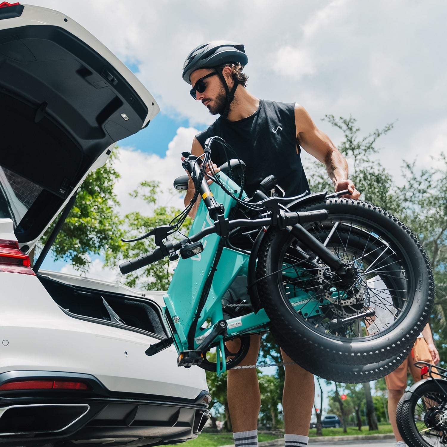 Veefa Electric Bicycles F1 Folding Electric Bike#color_blue