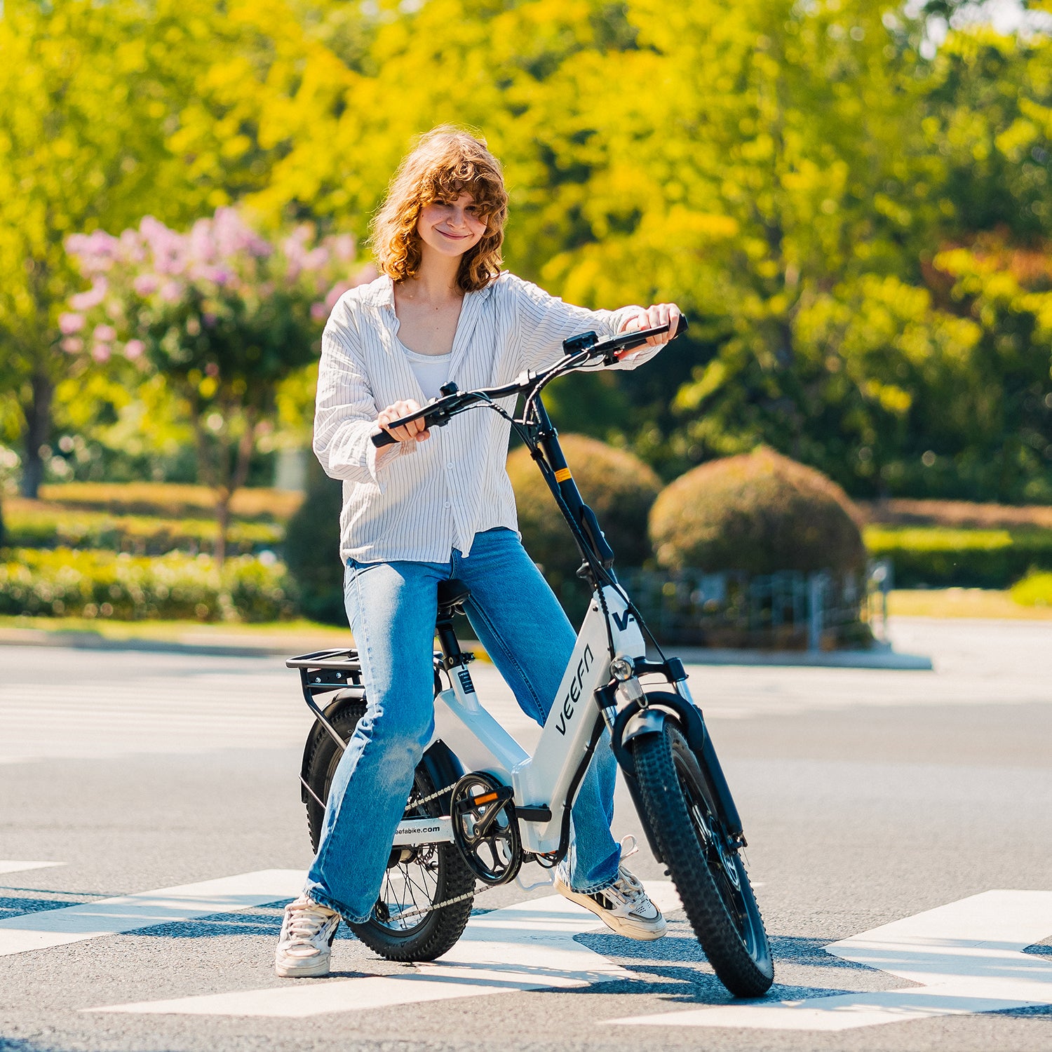 Veefa Electric Bicycles F1 Folding Electric Bike#color_white