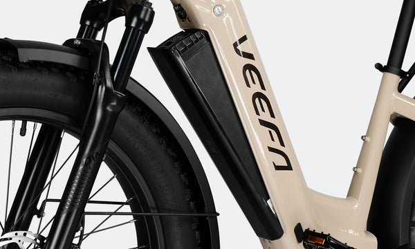 624Wh Large Battery Veefa L1 Fat Tire Step-Thru Adult Electric Bicycle