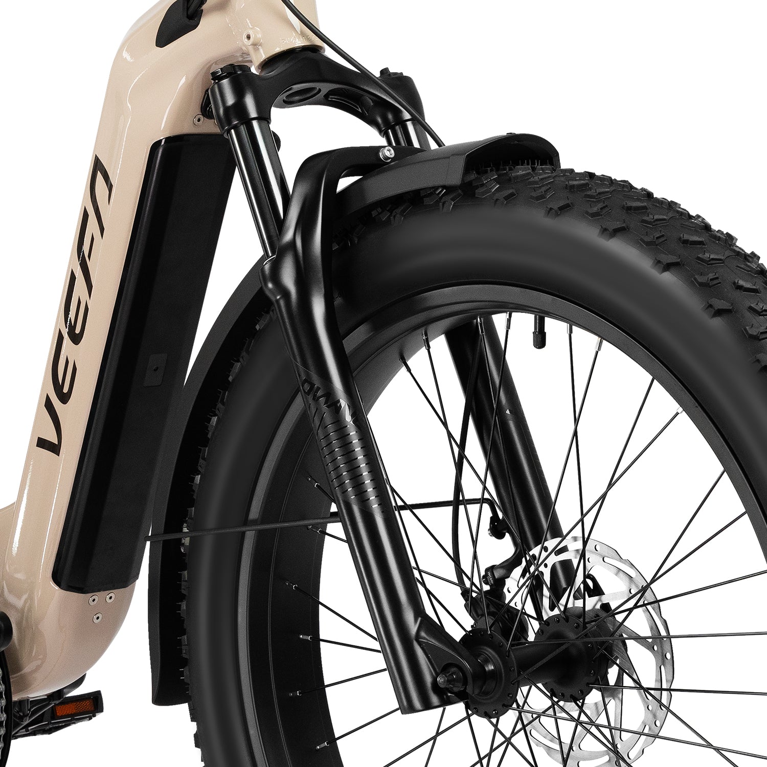 Veefa Electric Bicycles L1 Step-Thru Fat Tire Electric Bike#color_dusty pink