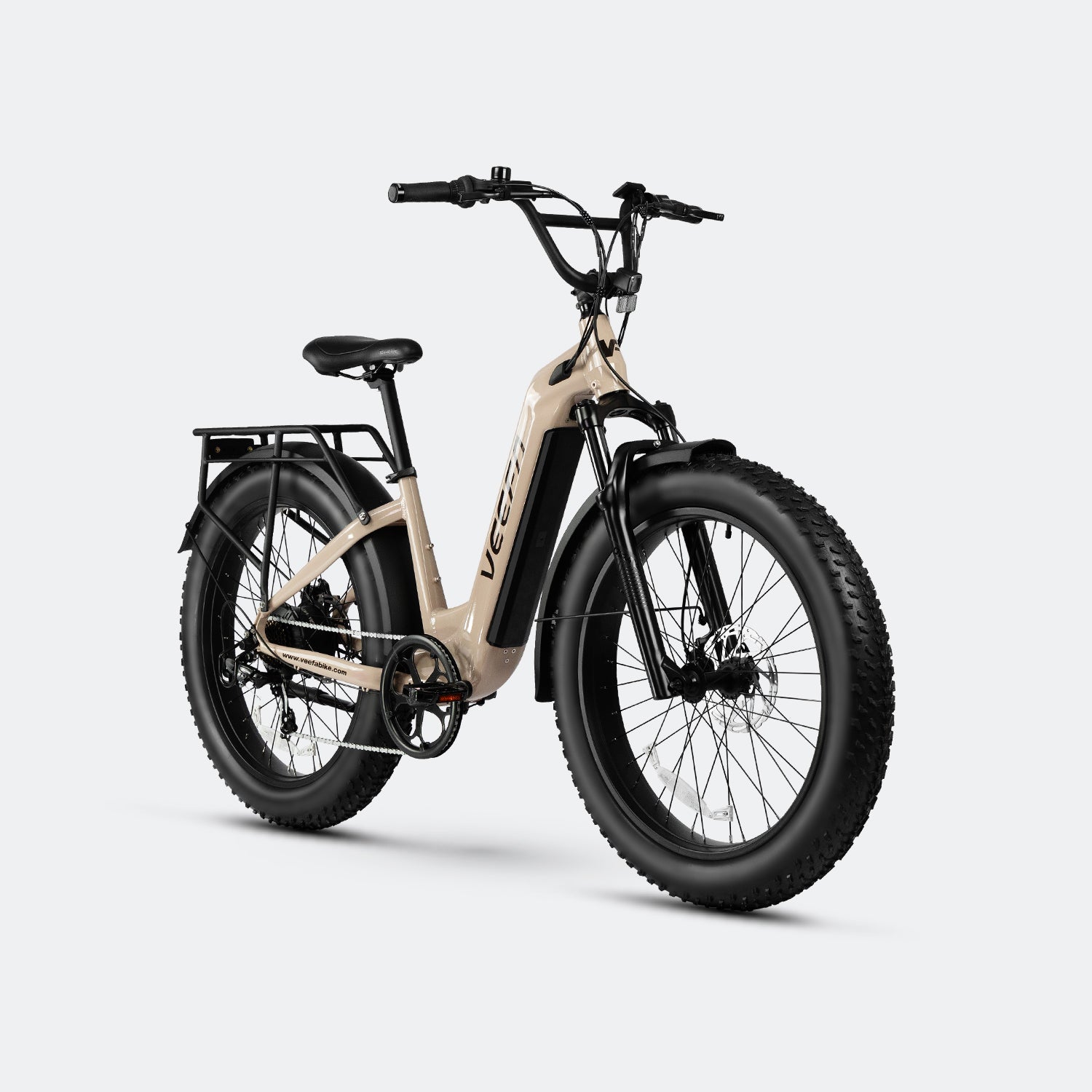 Veefa Electric Bicycles L1 Step-Thru Fat Tire Electric Bike#color_dusty pink