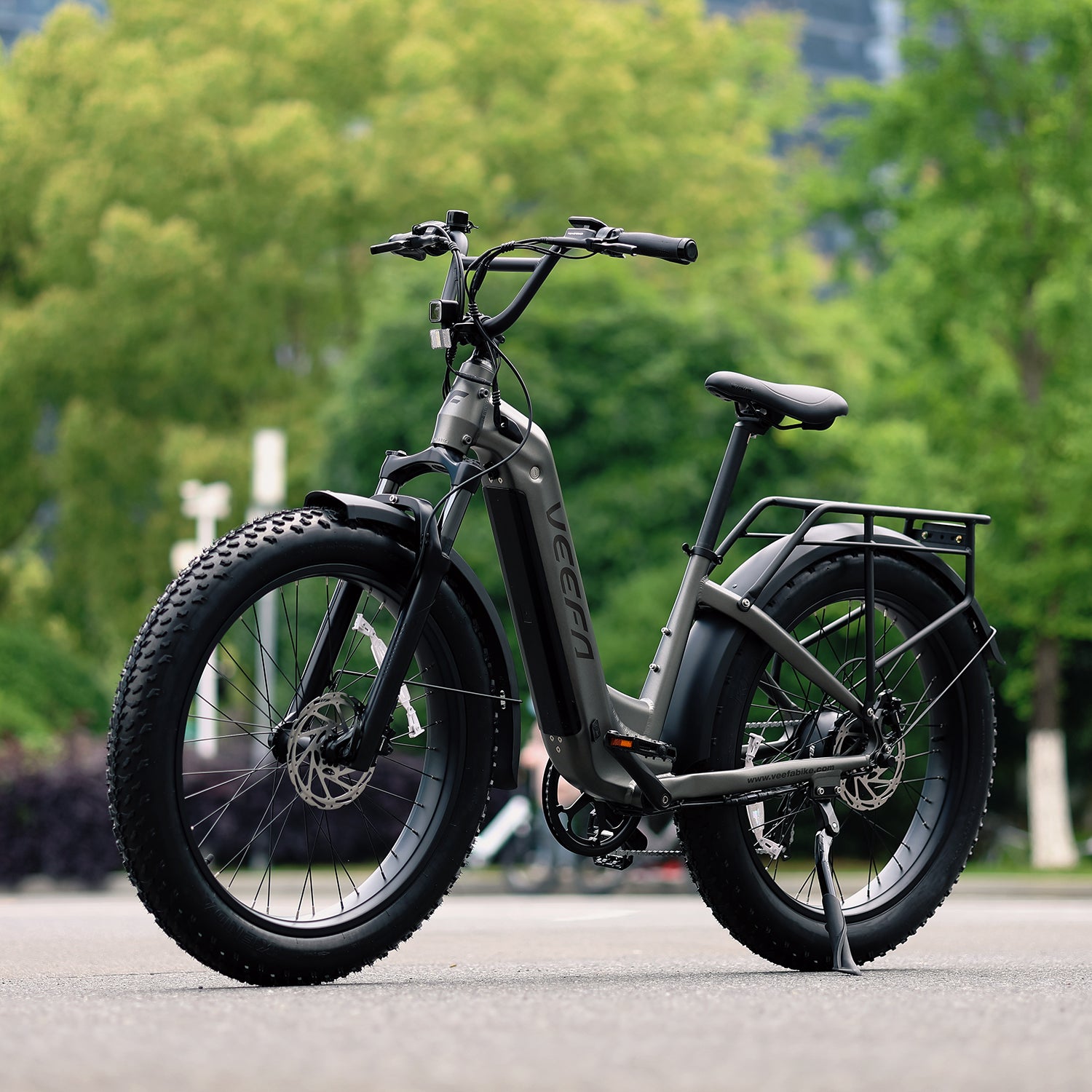 Veefa Electric Bicycles L1 Step-Thru Fat Tire Electric Bike#color_dark gray