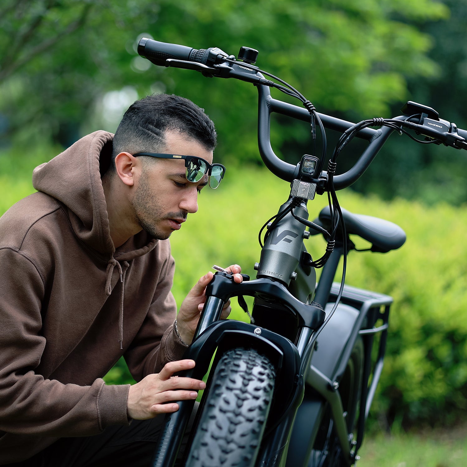 Veefa Electric Bicycles L1 Step-Thru Fat Tire Electric Bike#color_dark gray