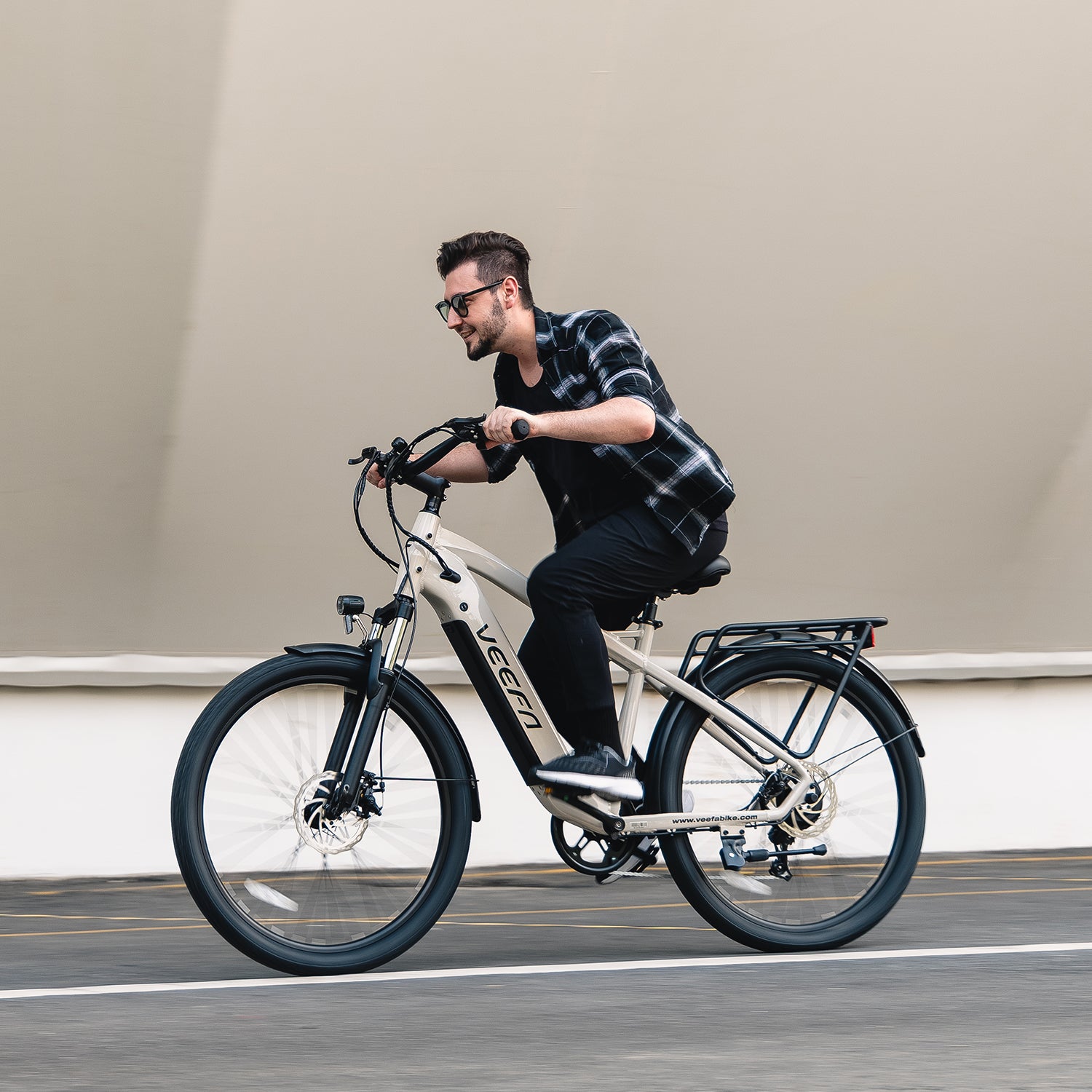 Veefa Electric Bicycles M2 City Series Commuting Electric Bike#color_warm gray
