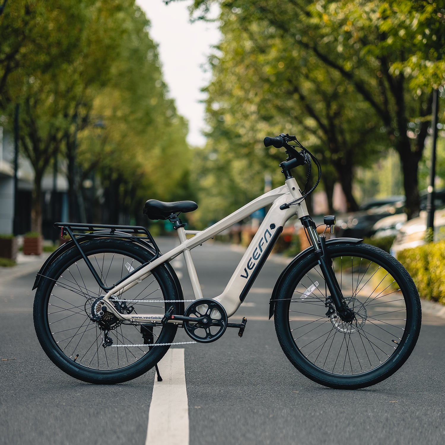Veefa Electric Bicycles M2 City Series Commuting Electric Bike#color_warm gray