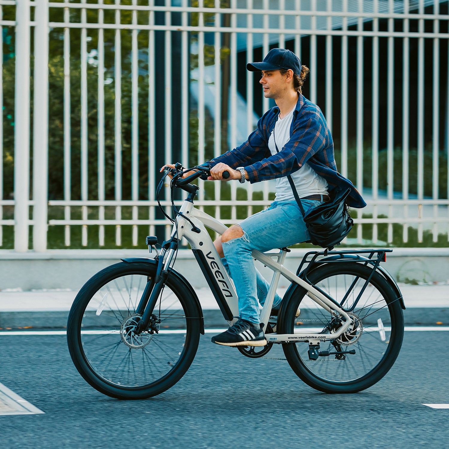 Veefa Electric Bicycles M2 City Series Commuting Electric Bike#color_warm gray