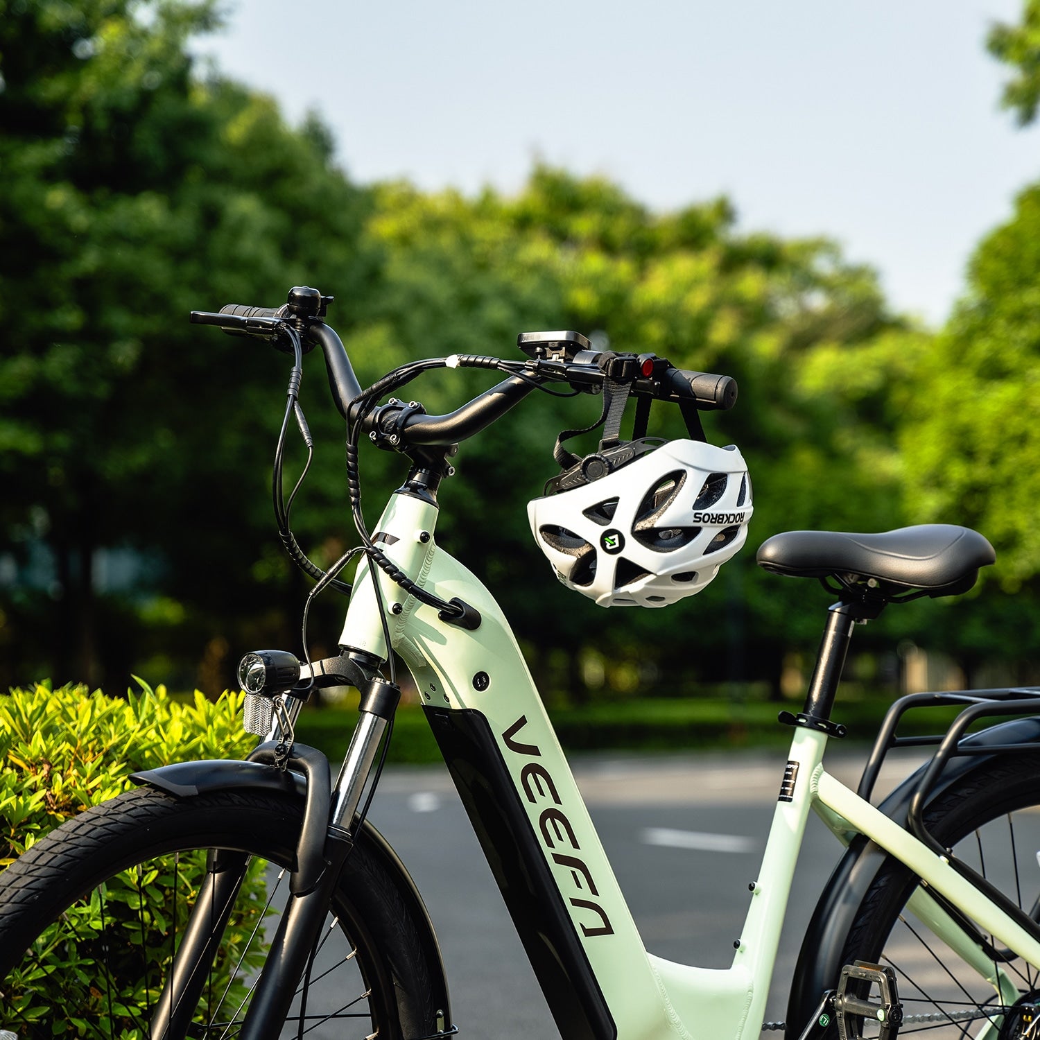 Veefa Electric Bicycles X2 City Series Commuting Electric Bike#color_light green