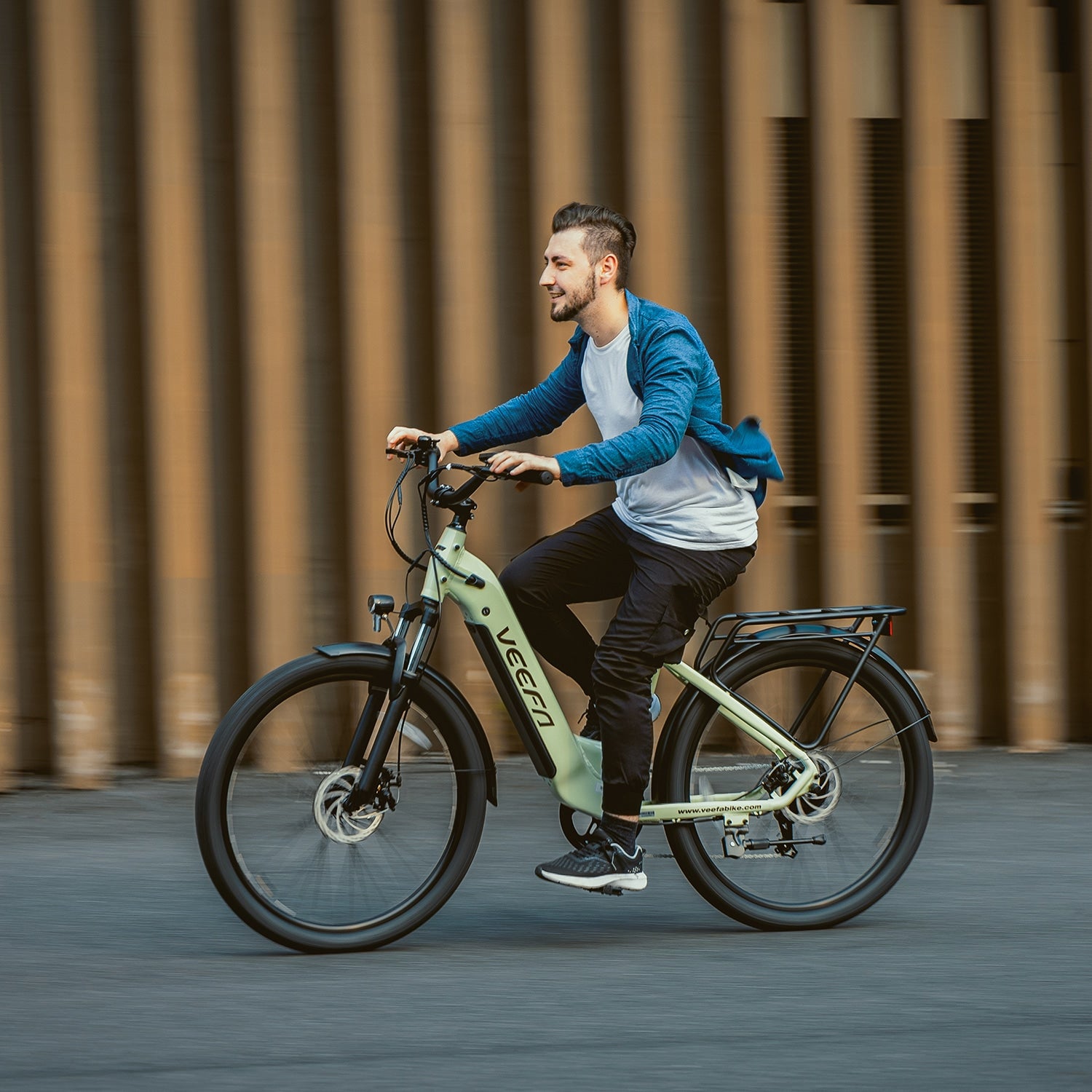 Veefa Electric Bicycles X2 City Series Commuting Electric Bike#color_light green